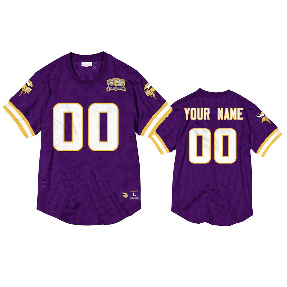 Minnesota Vikings Custom Purple Throwback 40th Anniversary Jersey 1 vikings custom purple throwback 40th anniversary jersey 0a
