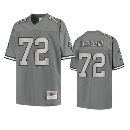 Minnesota Vikings Ezra Cleveland 1998 Charcoal Metal Replica Jersey