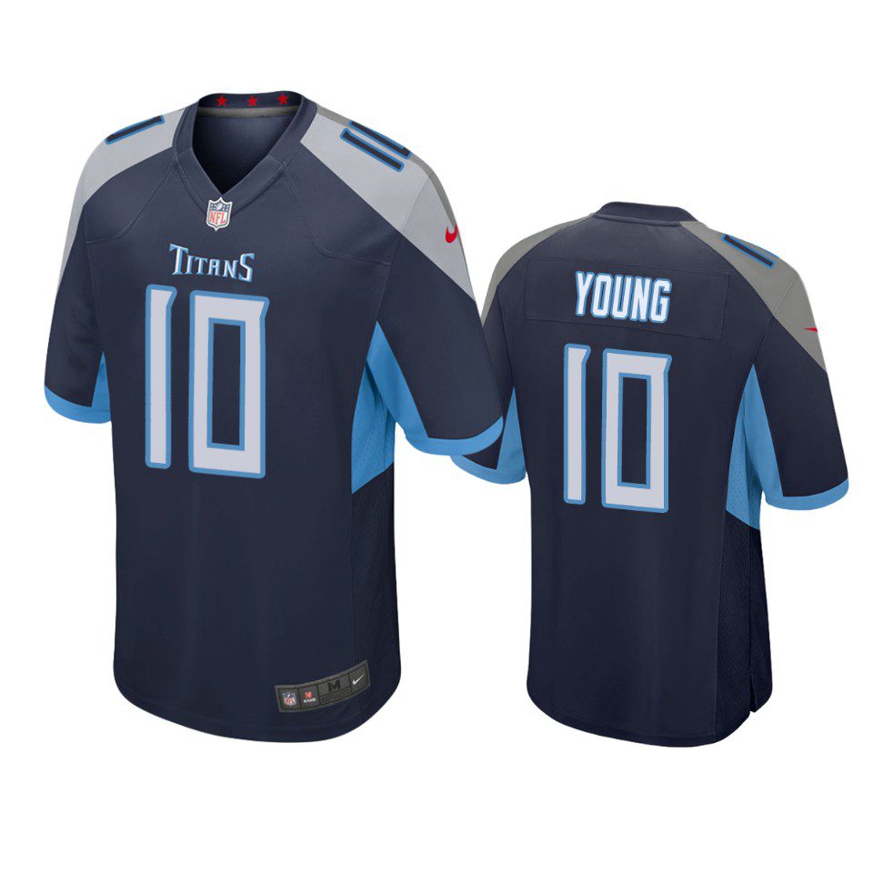 Tennessee Titans Vince Young Navy Game Jersey 1 vince young titans game navy jersey