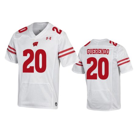 Wisconsin Badgers Isaac Guerendo White Replica Jersey