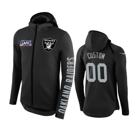 Arizona Cardinals #00 Custom Black Circuit Wordmark Hoodie - Men's