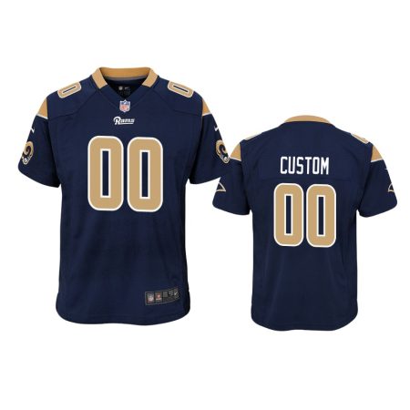 Chicago Bears #00 Custom Navy Game Jersey - Youth