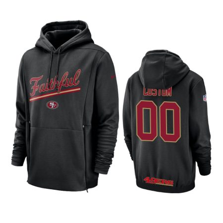 Buffalo Bills #00 Custom Red Nike Sideline Lockup Hoodie - Men's