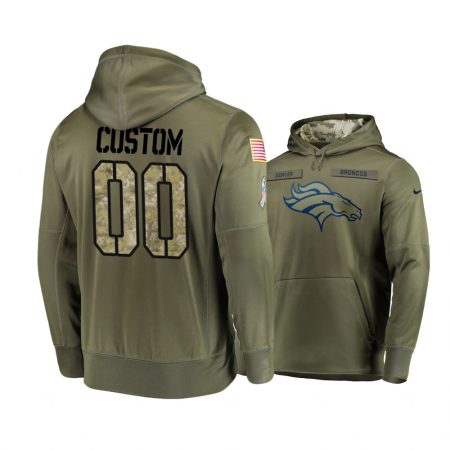Atlanta Falcons Custom Olive 2018 Salute To Service Hoodie - Men's