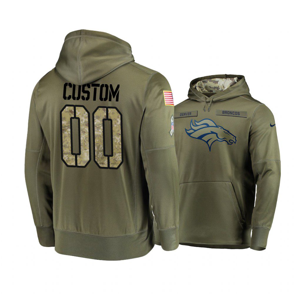 Atlanta Falcons Custom Olive 2018 Salute To Service Hoodie - Men's 1 2018 salute to service custom hoodie