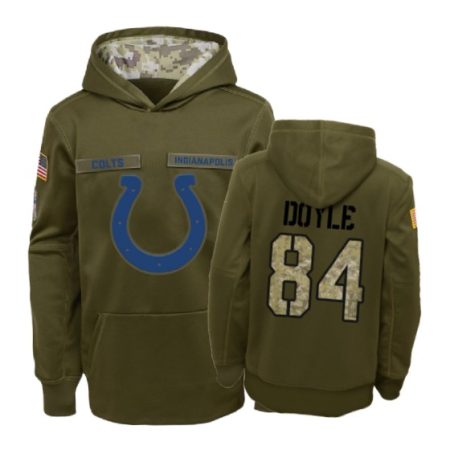 Indianapolis Colts Jack Doyle Olive 2018 Salute To Service Hoodie - Youth