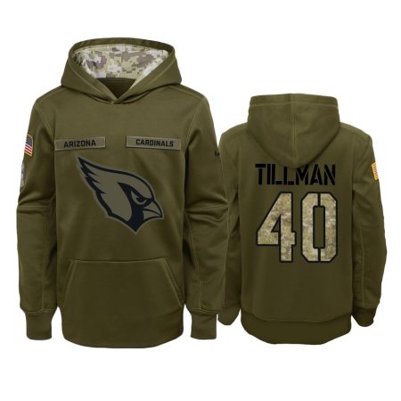 Arizona Cardinals Pat Tillman Olive 2018 Salute To Service Hoodie - Youth