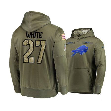 Buffalo Bills Tre'Davious White Olive 2018 Salute To Service Hoodie - Men's