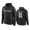 Atlanta Falcons #21 Deion Sanders Black Circuit Wordmark Hoodie - Men's 2 21 black deion sanders hoodie