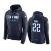 Tennessee Titans #22 Derrick Henry Navy City Edition Hoodie - Men's 3 22 navy derrick henry hoodie