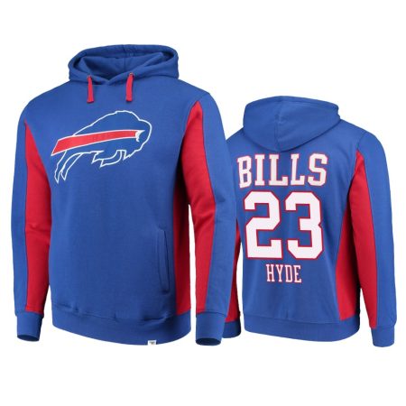 Buffalo Bills #23 Micah Hyde Royal Team Iconic Hoodie - Men