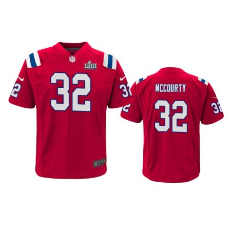 New England Patriots #32 Devin McCourty Red Game Jersey - Youth
