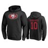 San Francisco 49ers Jimmy Garoppolo Black Personalized Name & Number Pullover Hoodie 3 49ers jimmy garoppolo black personalized hoodie