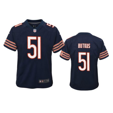 Chicago Bears #51 Dick Butkus Navy Game Jersey - Youth