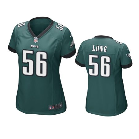 Philadelphia Eagles #56 Chris Long Green Game Jersey - Women