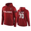 Atlanta Falcons #70 Jake Matthews Red Circuit Wordmark Hoodie - Men 3 70 red jake matthews hoodie 0a