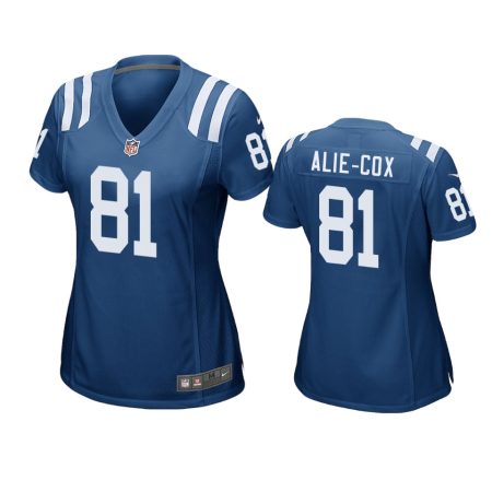 Indianapolis Colts #81 Mo Alie-Cox Royal Game Jersey - Women