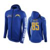 Los Angeles Chargers #85 Antonio Gates Royal NFL 100th Anniversary Hoodie - Men 2 85 royal antonio gates hoodie