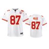 Kansas City Chiefs #87 Travis Kelce White Game Jersey - Youth 2 87 travis kelce white game jersey