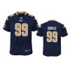 Los Angeles Rams #99 Aaron Donald Navy Game Jersey - Youth 3 99 aaron donald navy game jersey