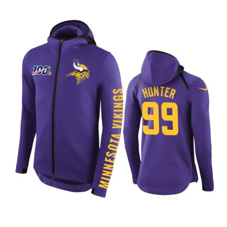 Minnesota Vikings #99 Danielle Hunter Purple NFL 100th Anniversary Hoodie - Men