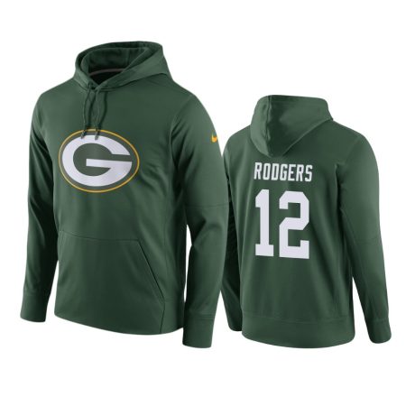 Green Bay Packers Aaron Rodgers Green Circuit Logo Essential Performance Hoodie