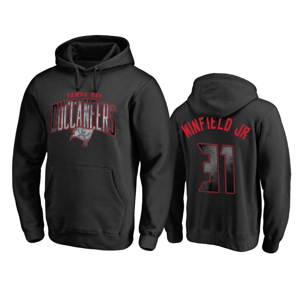 Antoine Winfield Jr. Tampa Bay Buccaneers Black Arch Smoke Pullover Hoodie 1 antoine winfield jr. buccaneers black arch smoke hoodie