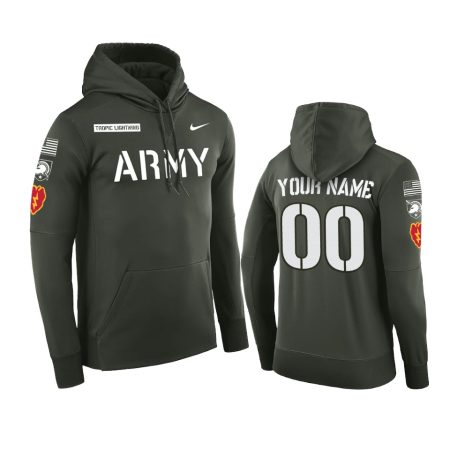 Army Black Knights Custom Green Rivalry Pullover Hoodie