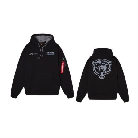 Chicago Bears Black Alpha Industries Hoodie
