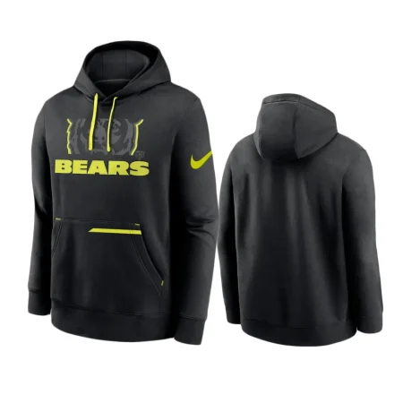 Chicago Bears Black Volt Pullover Hoodie