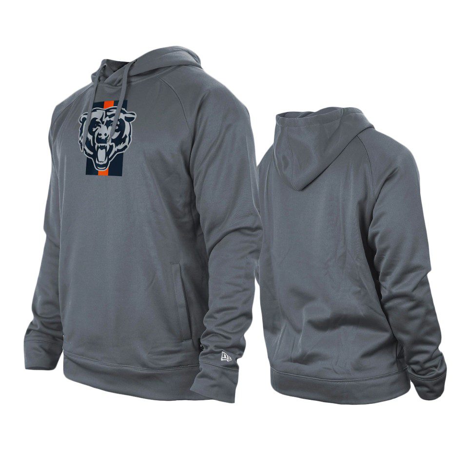 Chicago Bears Gray Training Camp Raglan Pullover Hoodie 1 bears gray training camp raglan hoodie