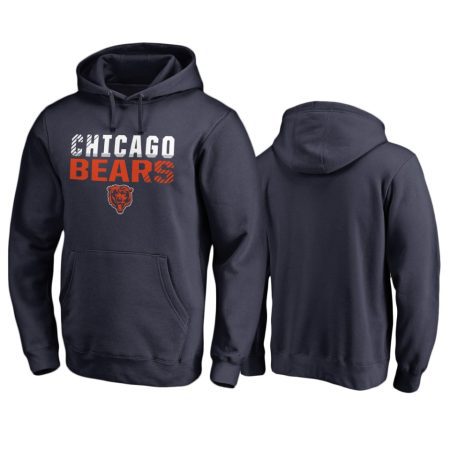 Chicago Bears Navy Iconic Fade Out Pullover Hoodie