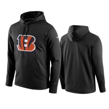 Cincinnati Bengals Black Circuit Logo Essential Performance Hoodie
