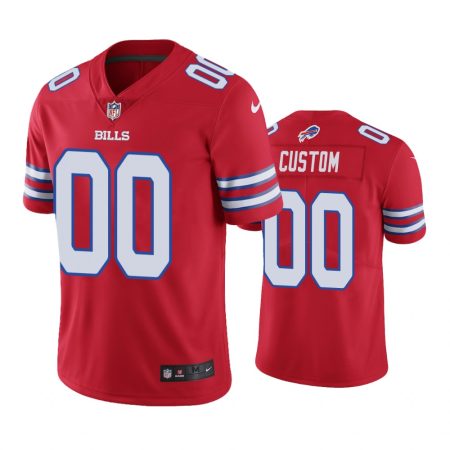 Buffalo Bills #00 Men's Red Custom Color Rush Limited Jersey