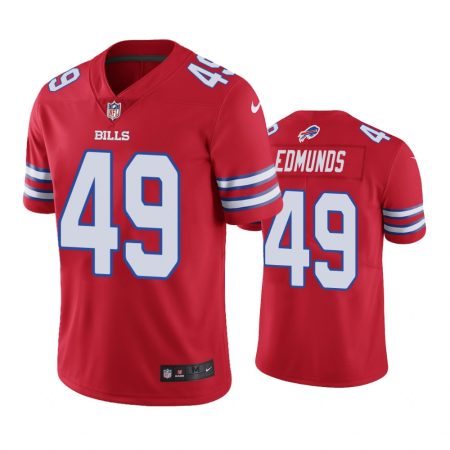 Buffalo Bills #49 Men Red Tremaine Edmunds Color Rush Limited Jersey