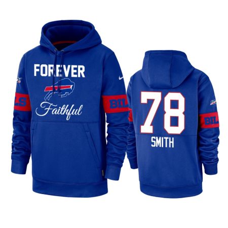 Buffalo Bills Bruce Smith Royal Forever Faithful 100 Seasons Hoodie