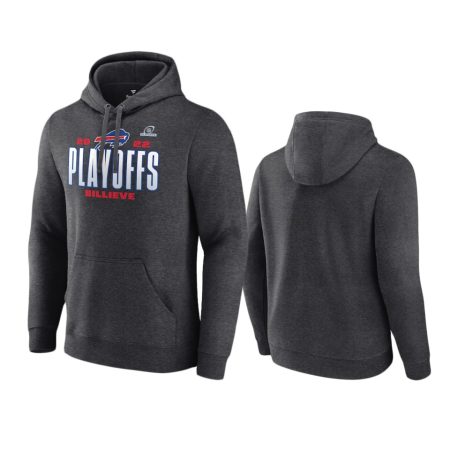 Buffalo Bills Charcoal 2022 NFL Playoffs Our Time Hoodie