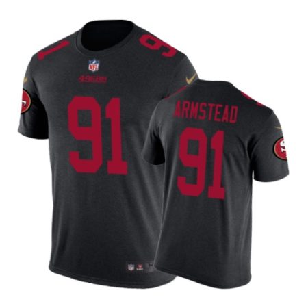 San Francisco 49ers #91 Arik Armstead Color Rush Nike T-Shirt - Men's