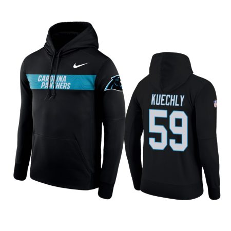 Carolina Panthers #59 Luke Kuechly Black Nike Pullover Sideline Team Hoodie - Men's