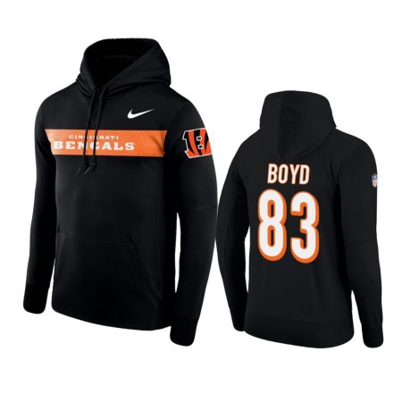Cincinnati Bengals #83 Tyler Boyd Black Nike Pullover Sideline Team Hoodie - Men's