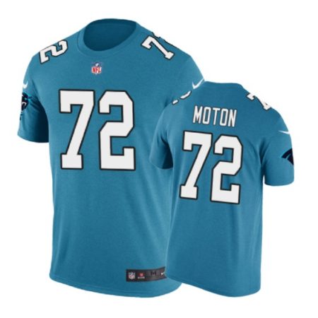 Carolina Panthers #72 Taylor Moton Color Rush Nike T-Shirt - Men's