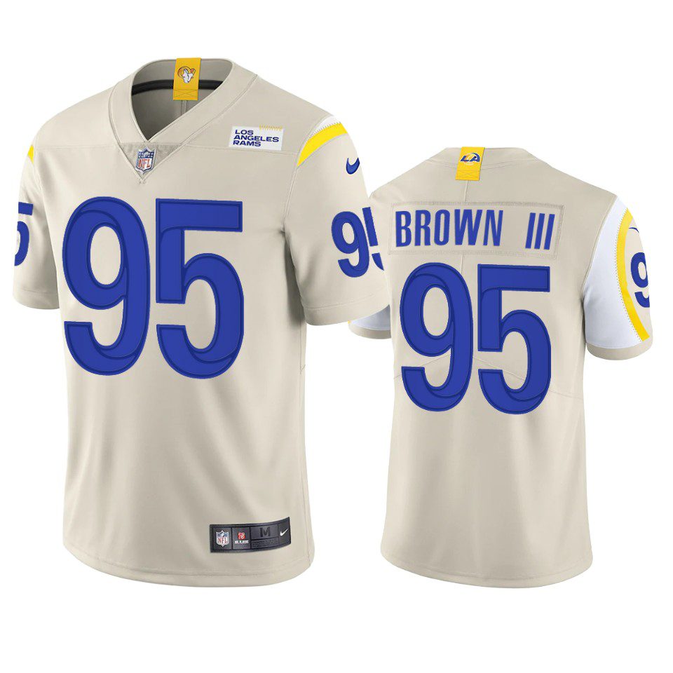 Bobby Brown III Los Angeles Rams Bone Vapor Limited Jersey 1 bobby brown iii rams bone vapor jersey