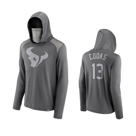 Brandin Cooks Houston Texans Gray Rally On Transitional Face Covering Pullover Hoodie
