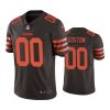 Cleveland Browns #00 Men's Custom Color Rush Limited Jersey 3 browns 00 custom browns color rush limited jersey