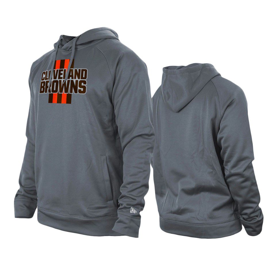 Cleveland Browns Gray Training Camp Raglan Pullover Hoodie 1 browns gray training camp raglan hoodie