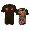 Cleveland Browns Jedrick Wills Outerstuff Camo Brown Extra Yardage T-Shirt 3 browns jedrick wills camo brown extra yardage t shirt