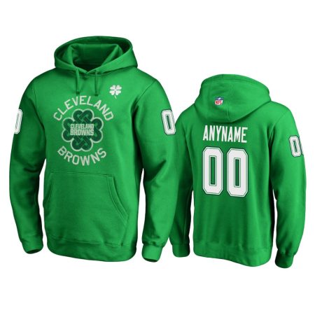 Cleveland Browns Custom Kelly Green St. Patrick's Day Hoodie - Men