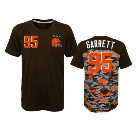 Cleveland Browns Myles Garrett Outerstuff Camo Brown Extra Yardage T-Shirt