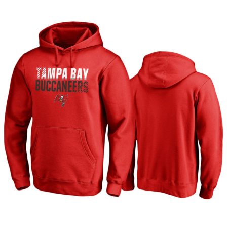 Tampa Bay Buccaneers Red Iconic Fade Out Pullover Hoodie
