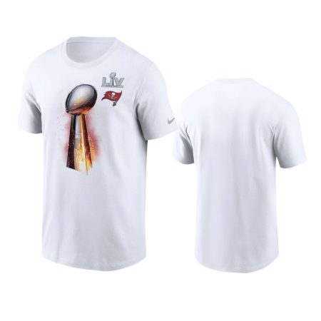 Tampa Bay Buccaneers White Super Bowl LV Champions Iconic T-Shirt